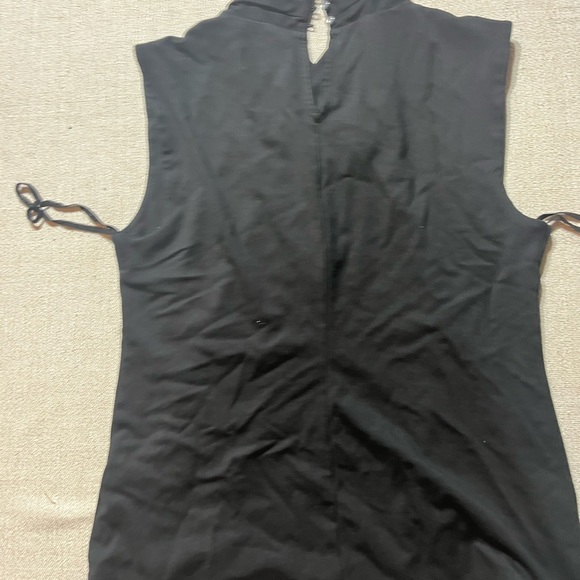 Anthropologie Sleeveless Faux Wrap Neckline Comfy Jersey Top - Picture 6 of 7